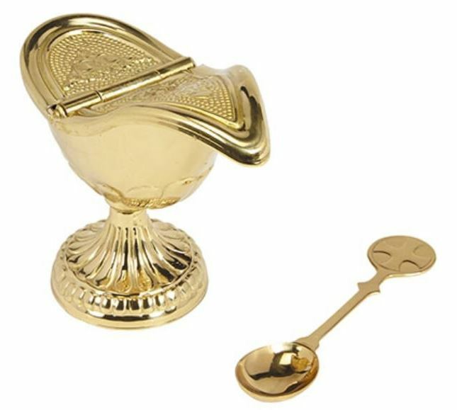 Ornate Censor Boat with Spoon