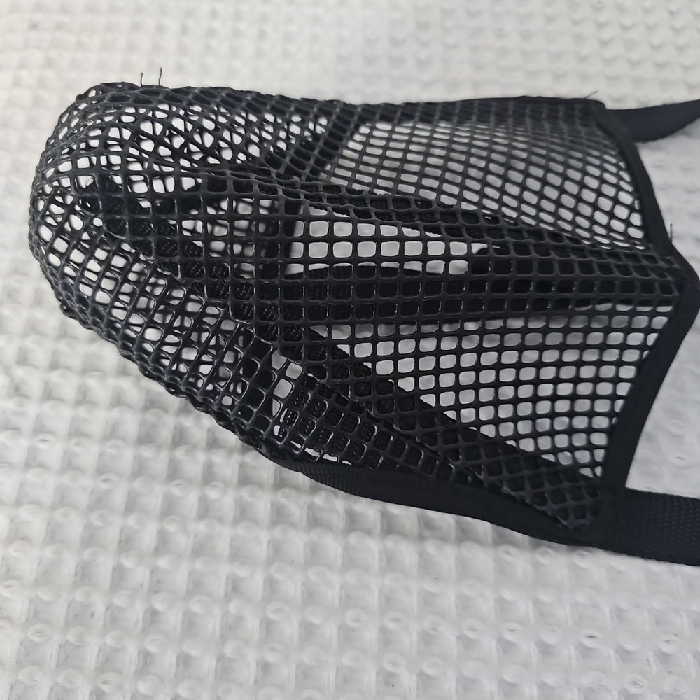 Dog Muzzle Black Large Anti Biting Mesh Mouth Cover