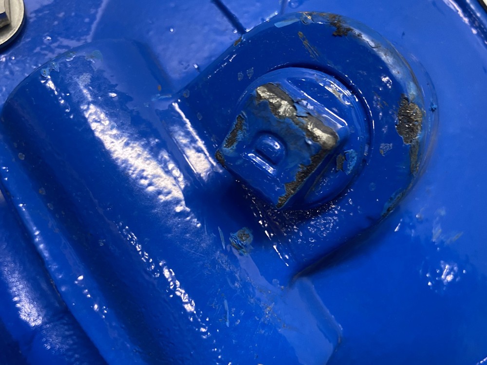 Val-Matic Swing-Flex Check Valve 4" 250 CWP Blue 504A-DB6F