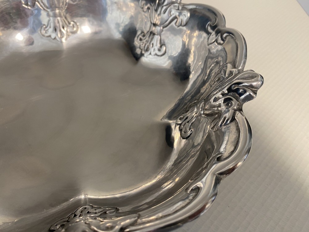 Fruit Bowl Silver fleur de lys 2009 Read The Description