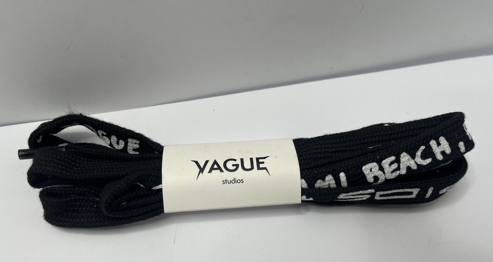 Yague Studios Shoelaces Belt Black 84"