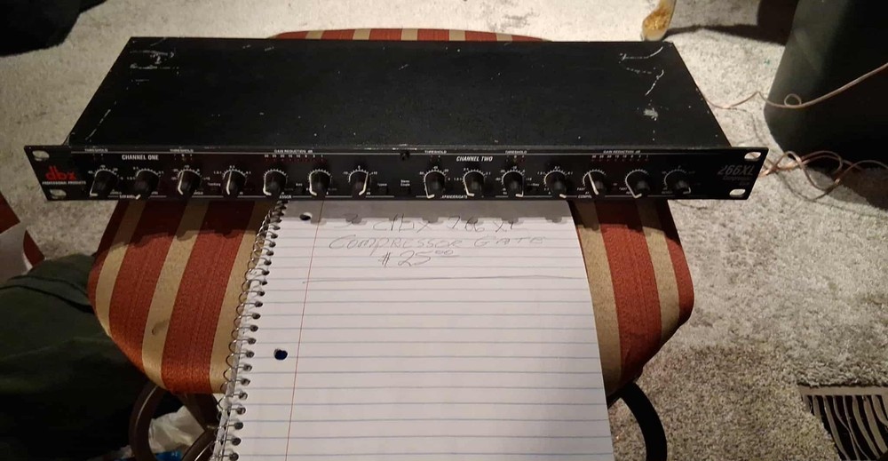 DBX 266XL Stereo Compressor Limiter Gate - Tested & Working!