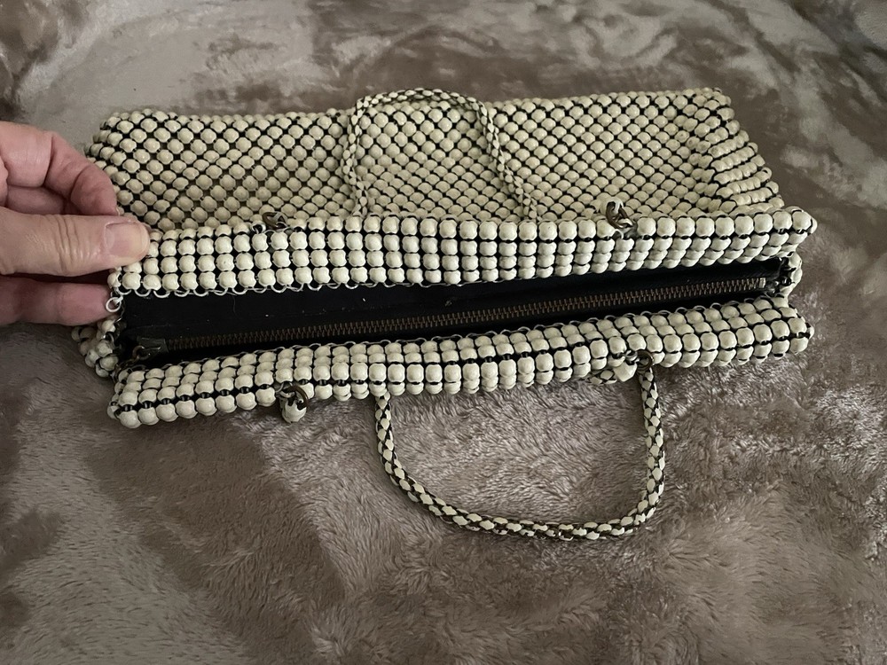 Vintage 1940’s Whiting & Davis Ivory Mesh Evening Bag