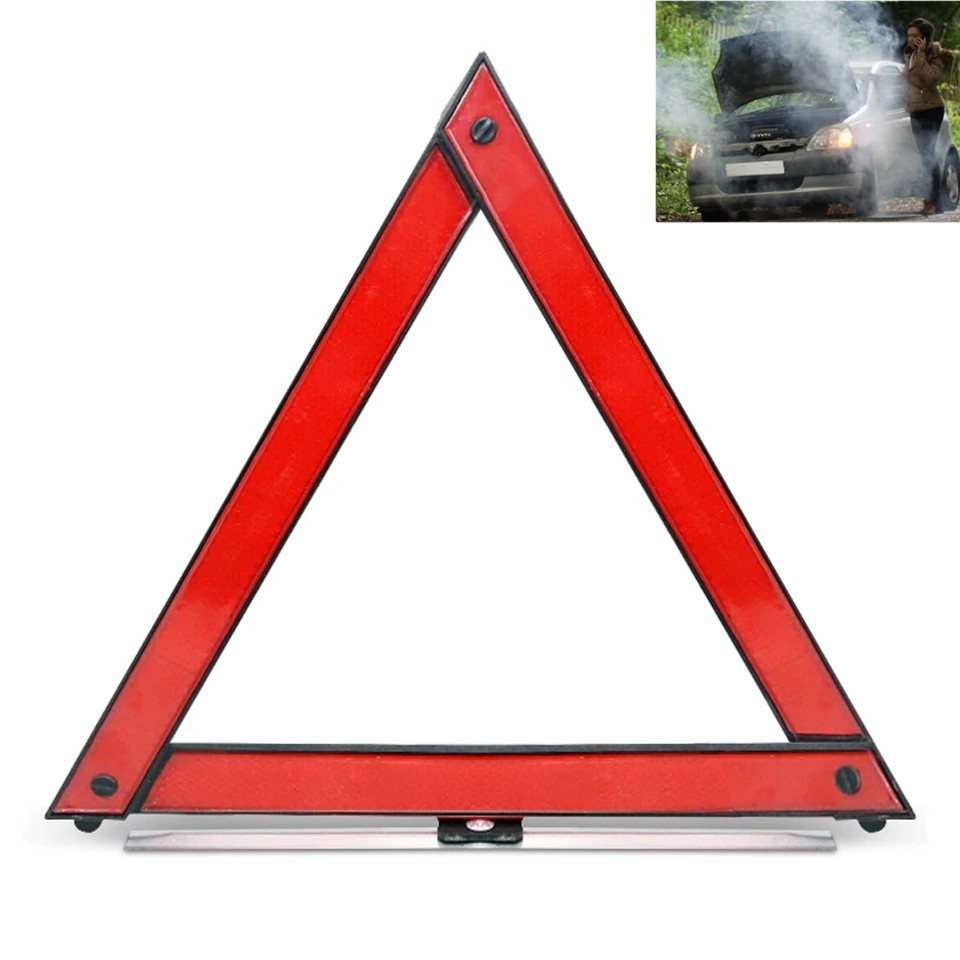Safety Sign Triangle for Car Breakdown Reflective Auto Road Emergency Warning