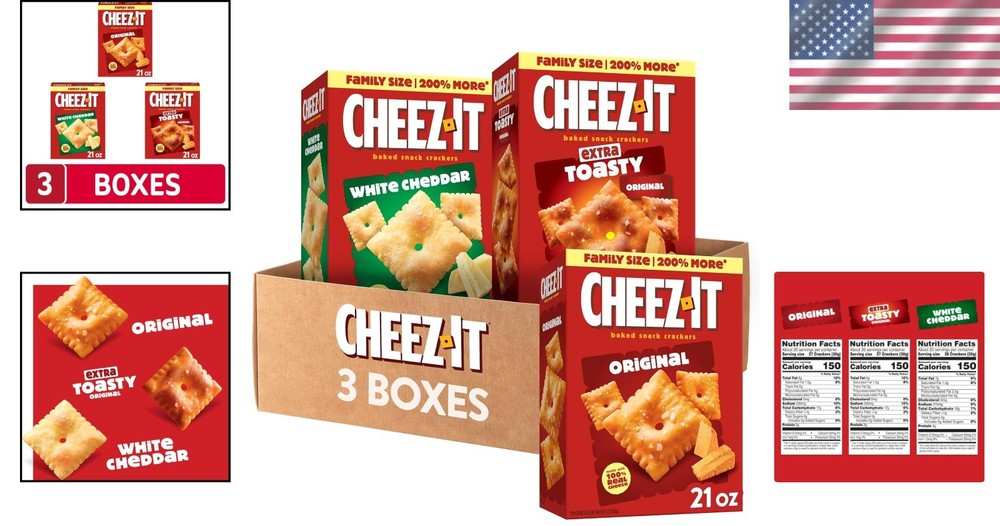 , White Cheddar, Extra Toasty Crackers