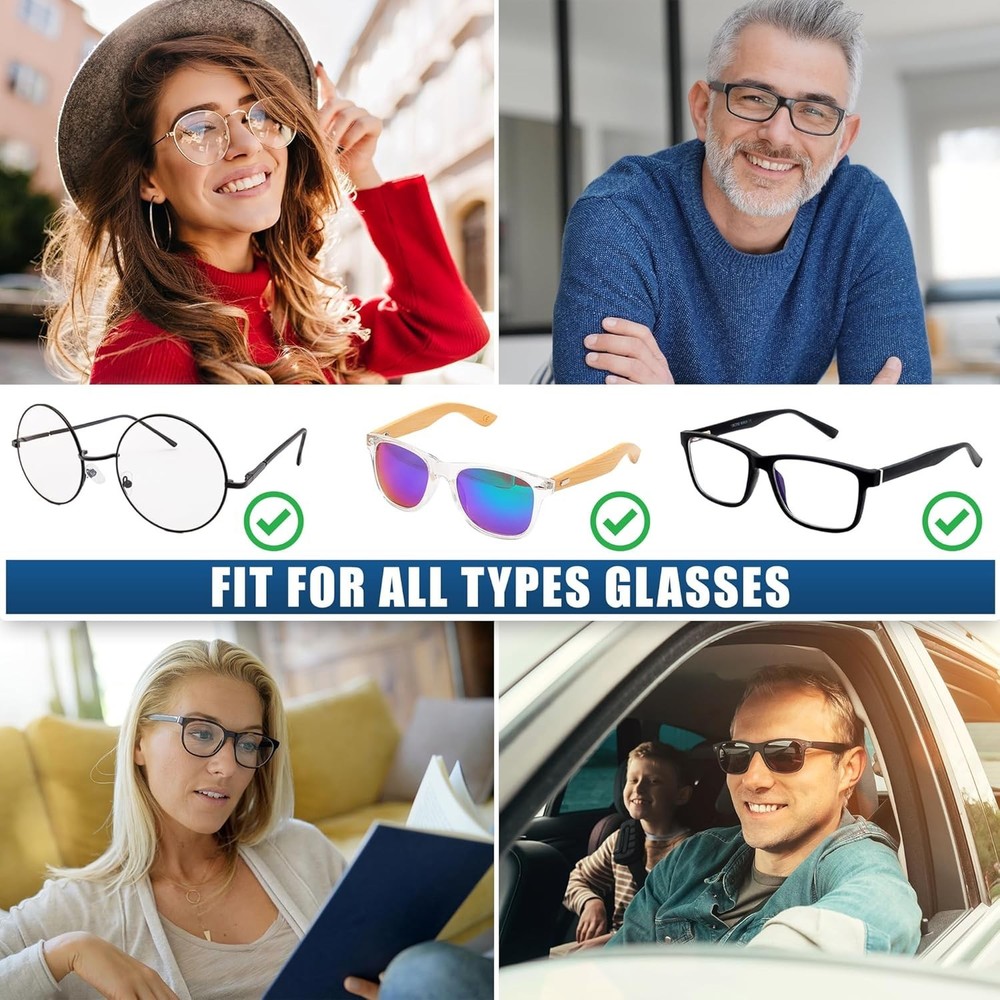 Comfortable and Secure Sunglasses Strap - Adjustable for All Neck Sizes - 4 Pack