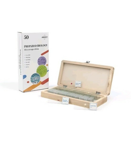 50pcs Prepared Microscope Slide Set Basic Biological Science Education 🔬