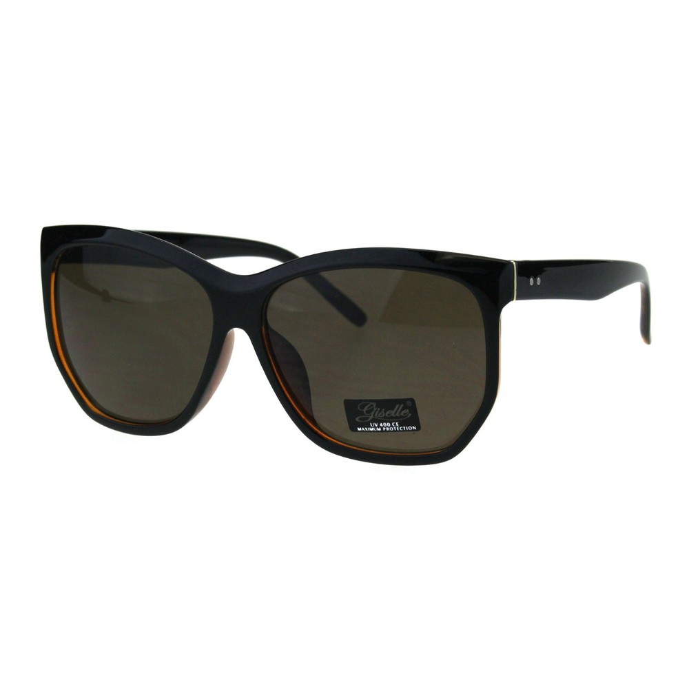 Womens Designer Style Sunglasses Oversized Square Angled Frame UV 400