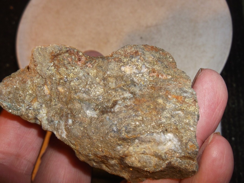 gold silver copper ore, 146 grams samples ,ore high grade .