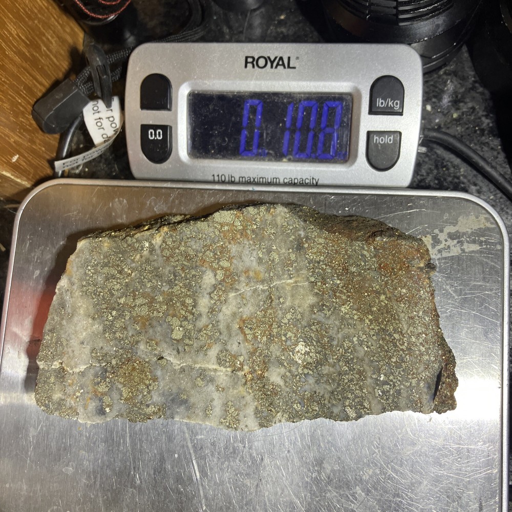 Pyrite Slab (End Cut)