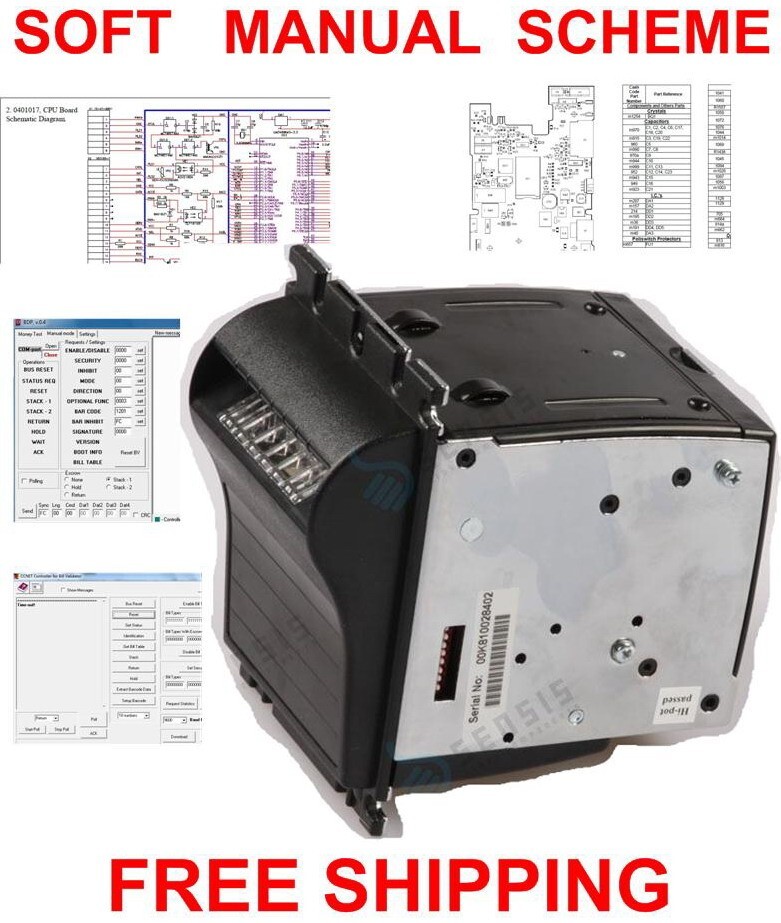 CashCode CPi MVU VU  Bill Acceptor Note Validator MANUAL SOFT SCHEME CIRCUIT