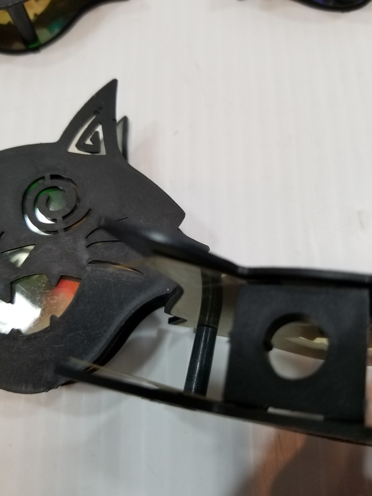 Set of 10 Halloween Solid Black Cat String Light Plastic Covers Only