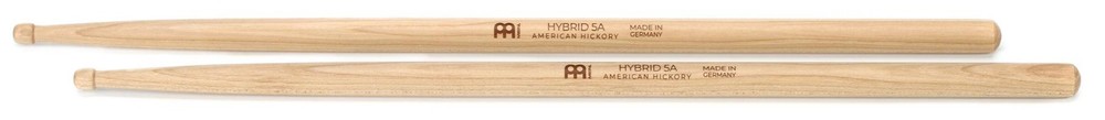 Meinl Stick & Brush Drumsticks - 5A - Hybrid (5-pack) Bundle