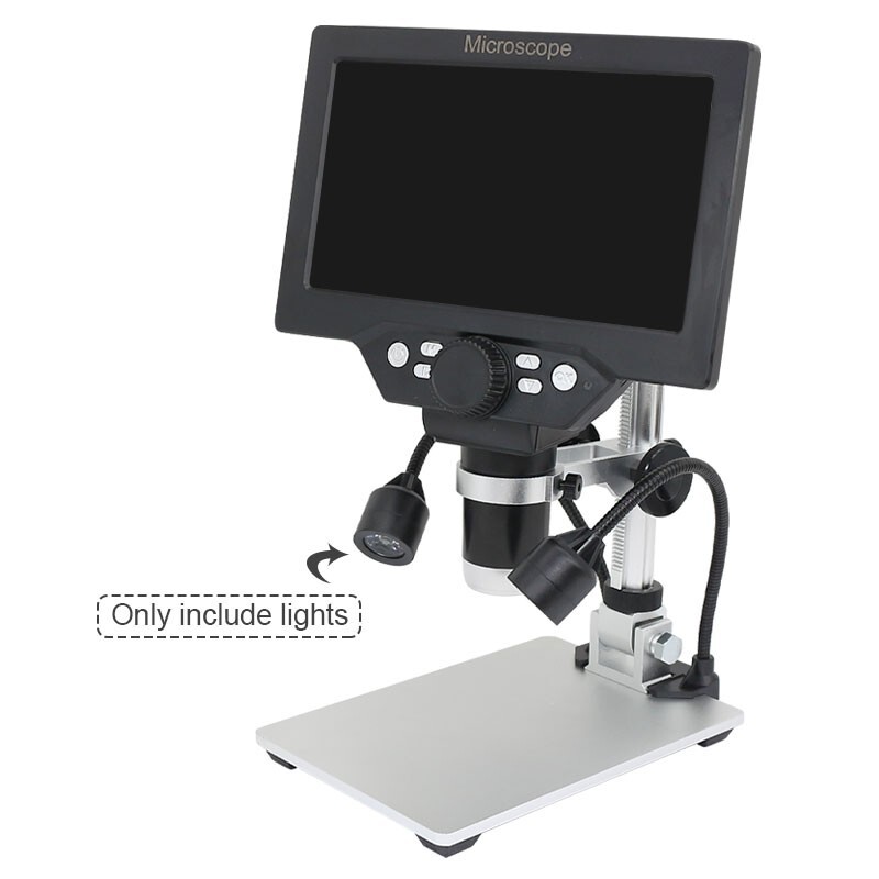 MG1200A Microscope Illumination Dual Light Source Lamp Adjustable Brightness