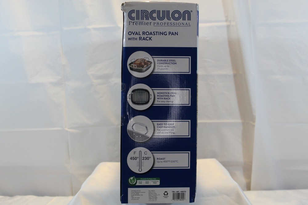 Circulon Premier Professional Oval Roasting Pan with Rack