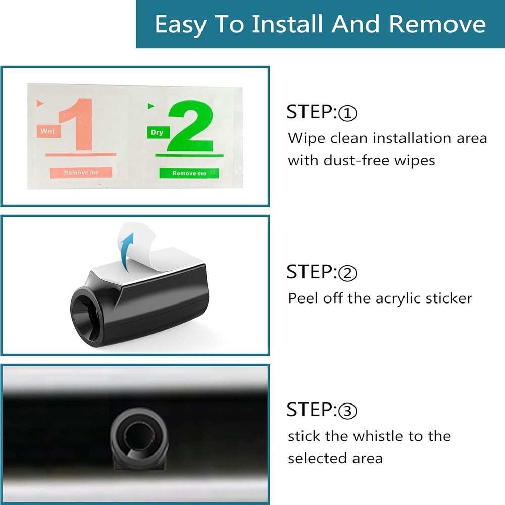 4 Pack Professional Deer Warning Whistles - Reliable, Compact, Patent Registered