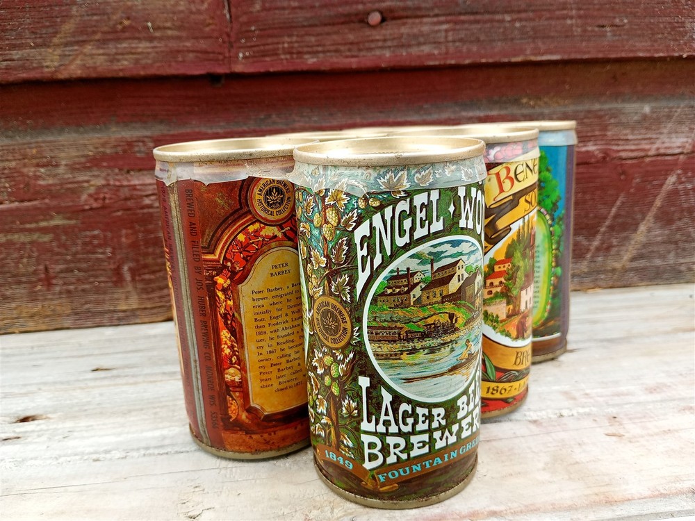 4 - American Brewers Historical Collection Empty Beer Cans