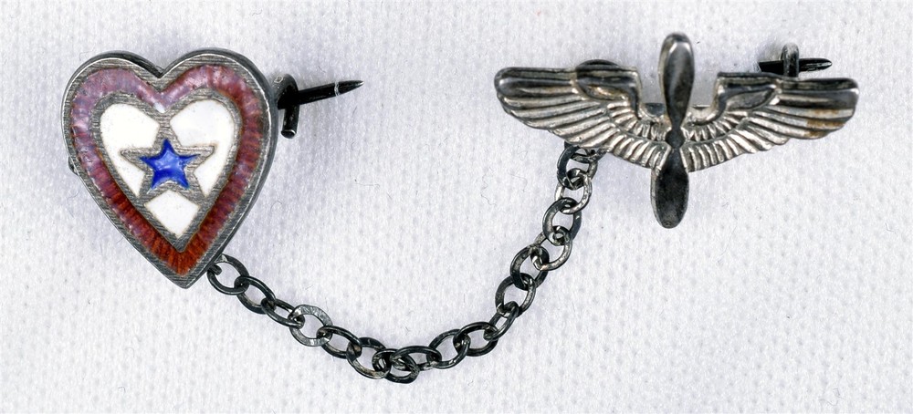 WW2 US Air Corps Tiny Sweetheart Pins Sterling