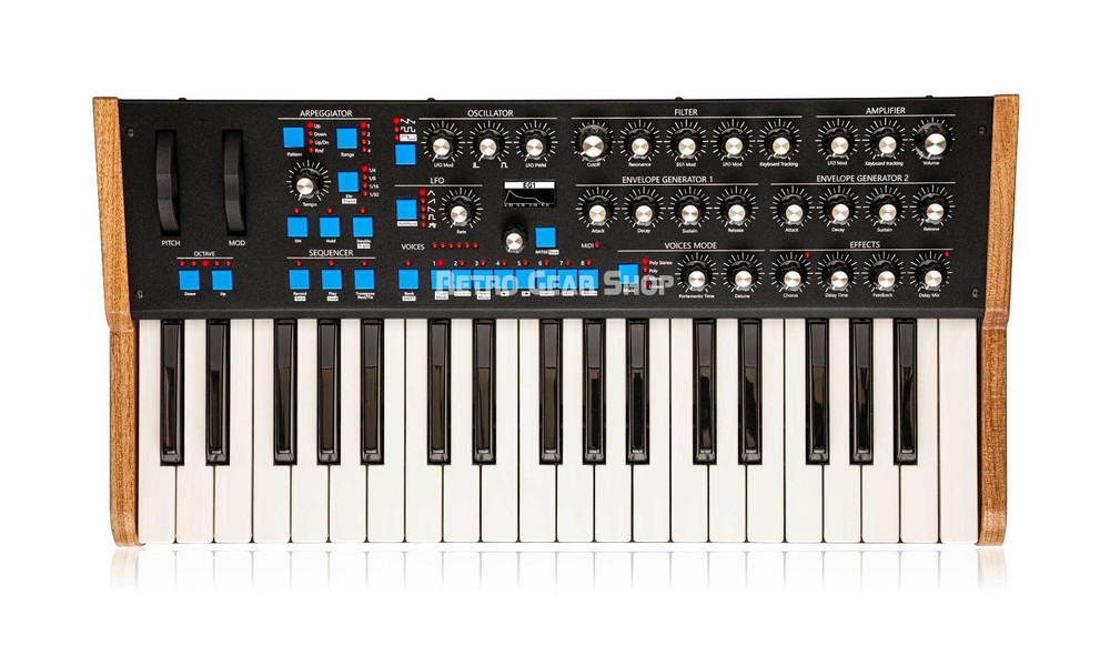 GS Music Bree6 Keyboard Polyphonic Analog Synthesizer Black