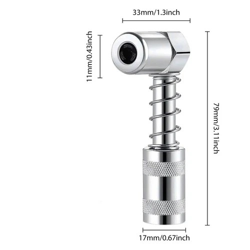 90 degree Grease Coupler Adapter w/Sleeve Spaces Snaps✨