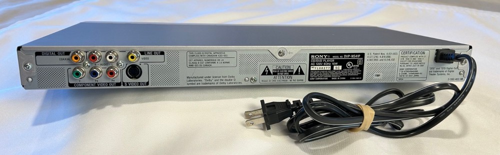 SONY DVP-NS41P CD/DVD Player ** TESTED / WORKS **