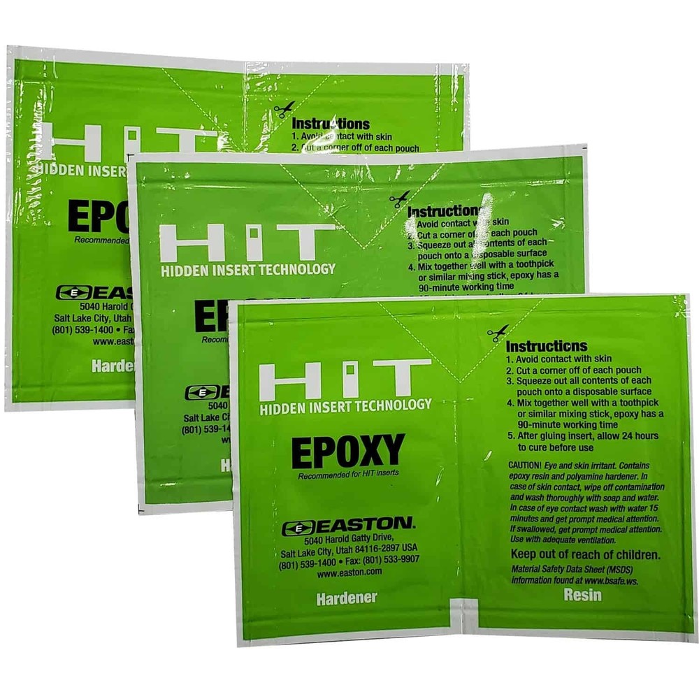 Easton Adhesive Epoxy HIT Insert Adhesive Pouch - 3/Pack
