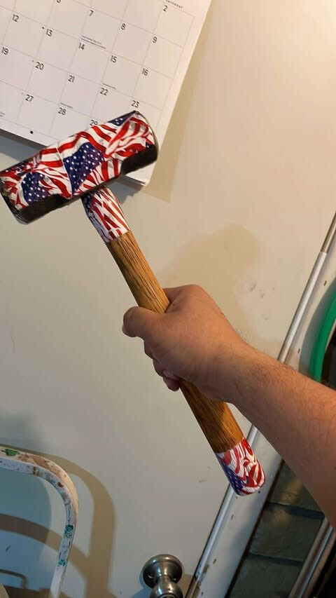 Custom Vintage USN 4 Lb. Sledge Hammer! 15" handle