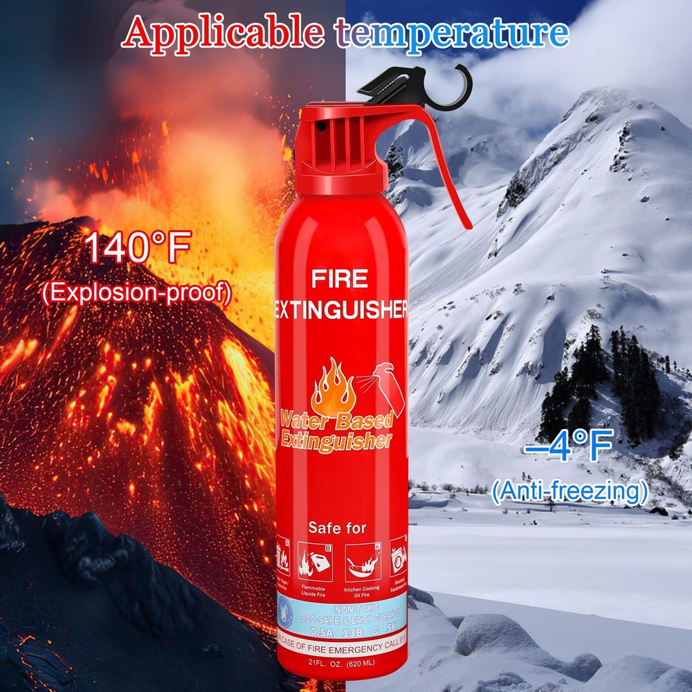 Fire Extinguishers for Home, 1 Pack Vehicle A portable