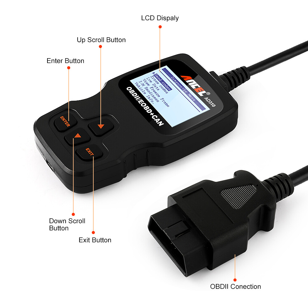 ANCEL AD310 Classic Enhanced Universal OBD II Scanner Engine Fault Code Reader