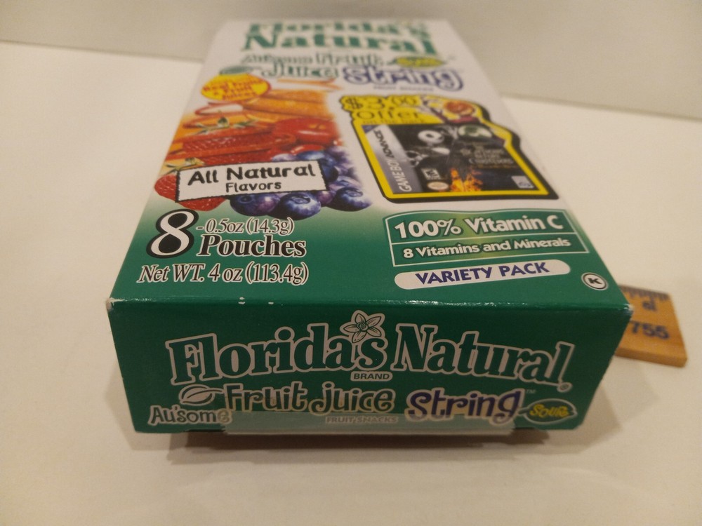 Nightmare Before Christmas Video Game Ad Florida's Natural Fruit Box - Empty