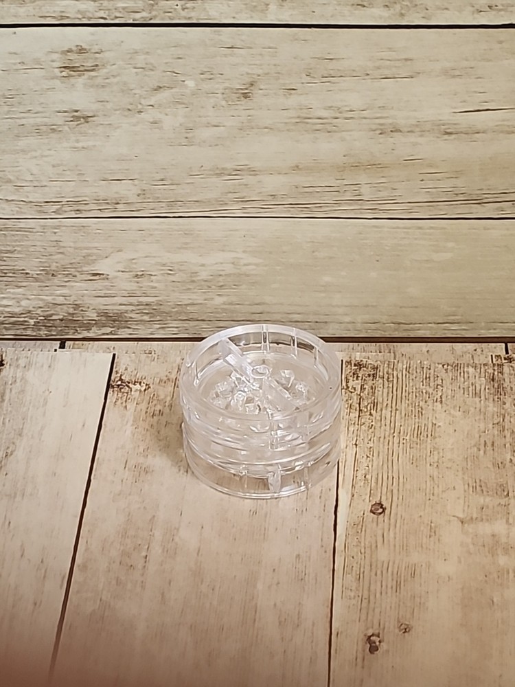 Translucent Clear Plastic Grinder Containers / Small Storage Jars