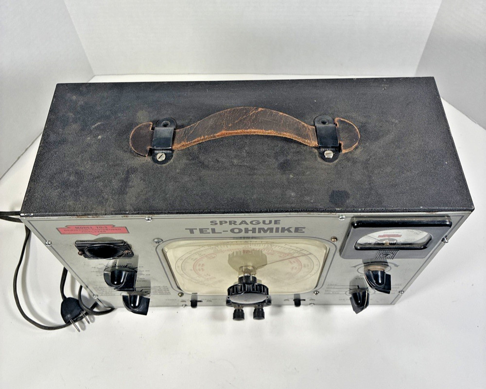 Vintage Sprague Tel-Ohmike TO-3 Resistor & Condensor/Capacitor Tester