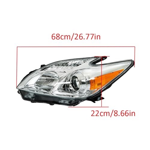 1 Pair Headlight Left and Right Side Assembly Replacement for Prius 2012-2015