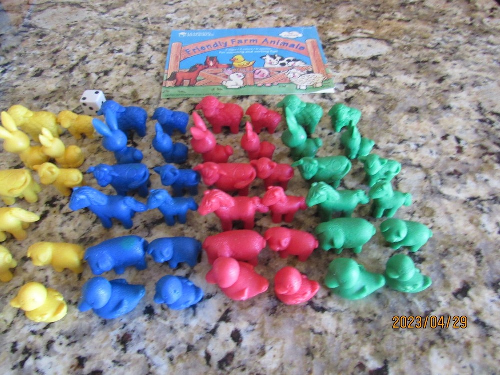Lot 2 Learning Resources-Mini Motor Math-Friendly Farm Activity Sets-Games