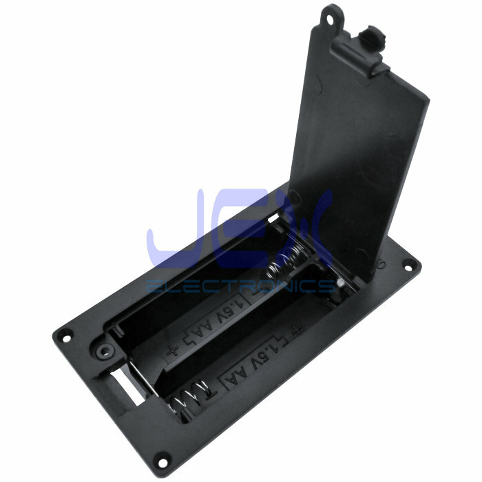Twin/2X AA DIY Panel Mount Battery Holder Case Box 3V With Power Switch & Wire