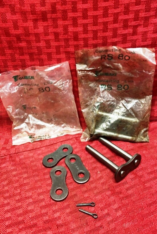 ASSORTED TSUBAKI CHAIN OFFSET LINK RS80-2-OL  ** LOT OF 2**