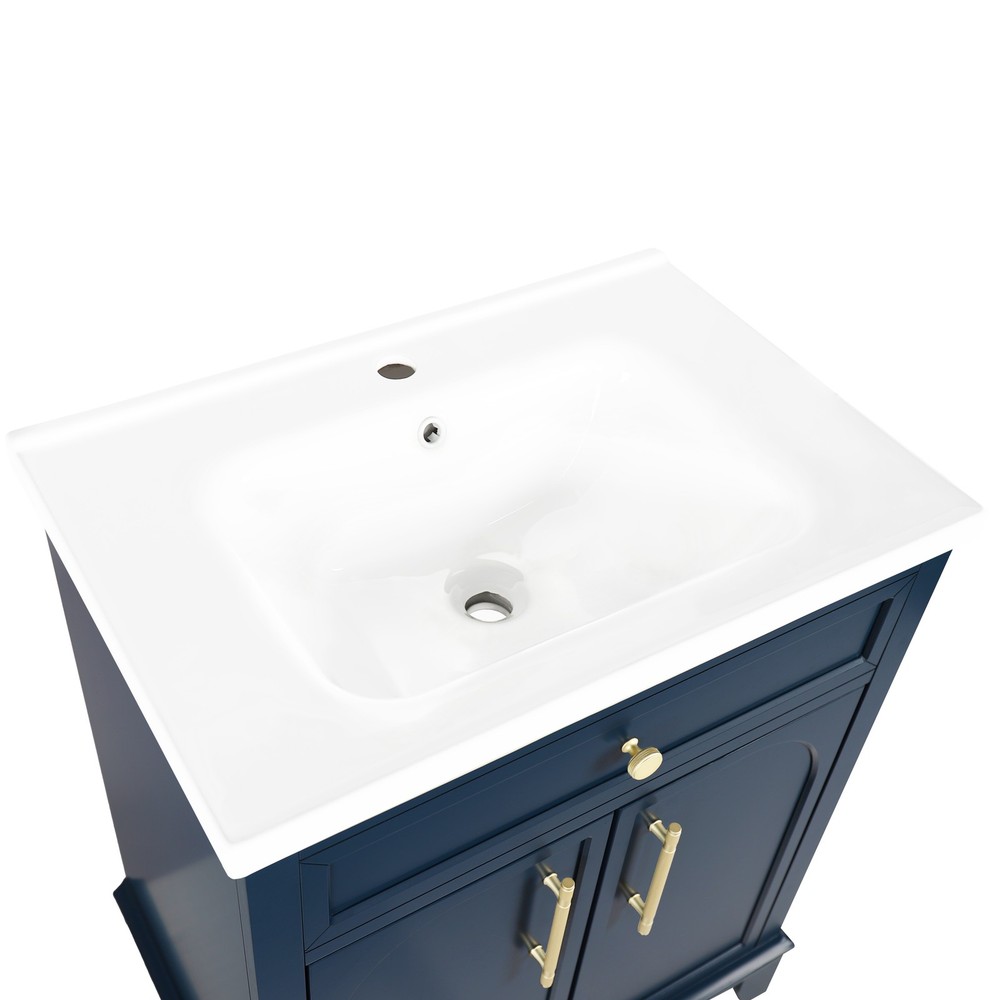 27.8" White Ceramic Basin, Only Ceramic Sink, Without Cabinet