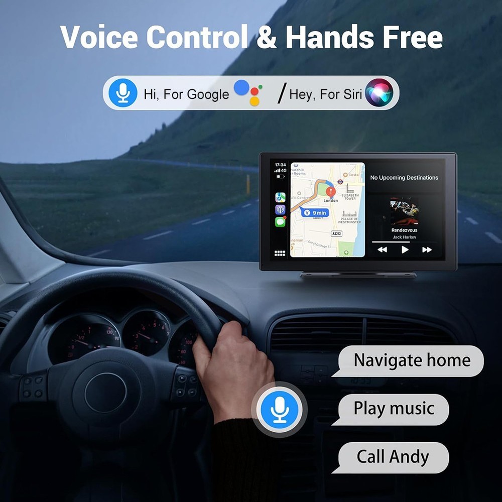 Wireless Connectivity 9 Inch Monitor Featuring Backup Camera Functionality