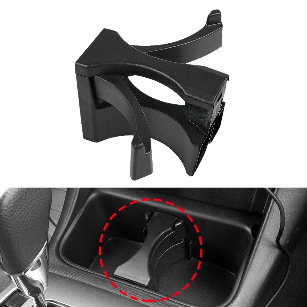 Direct Replacement Cup Holder Insert Divider For 2008-2016 Toyota Sequoia Black`