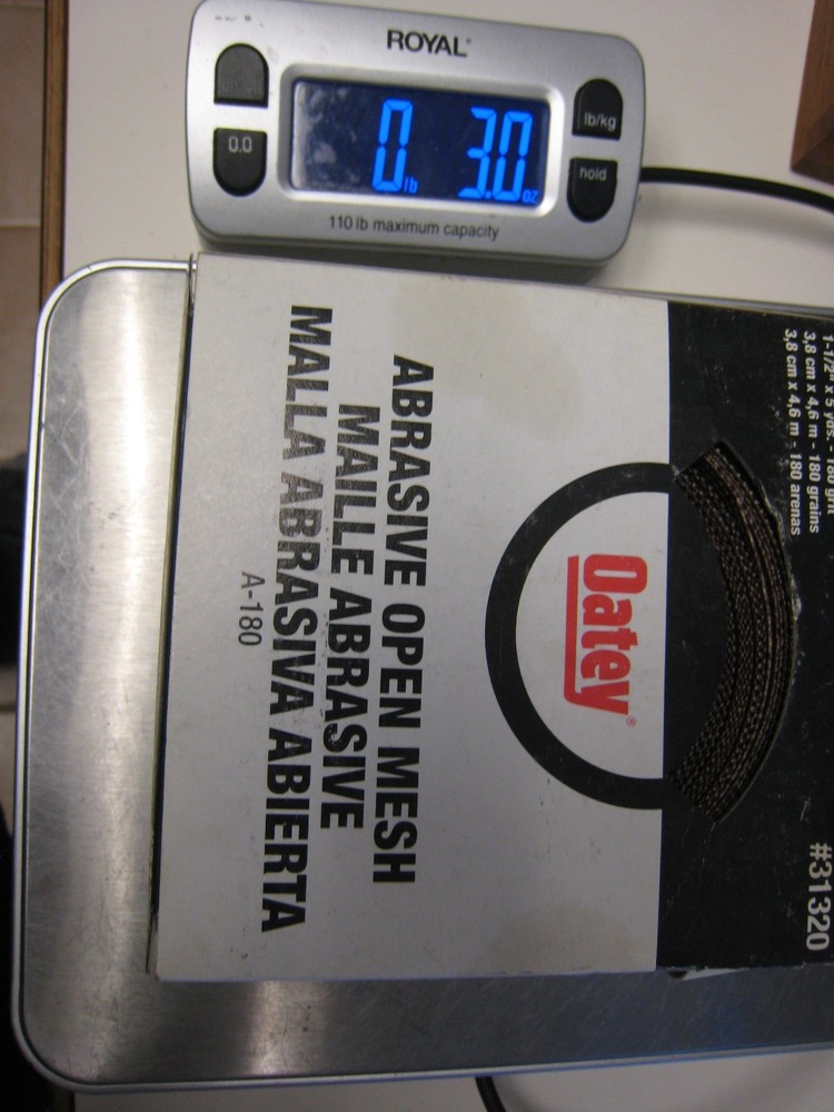 Oatey 31320 180 Grit Open Mesh, 1.5" ( 3 opened boxes )