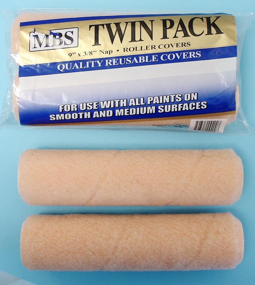 MBS 2pc 9" Roller Covers for All Paints