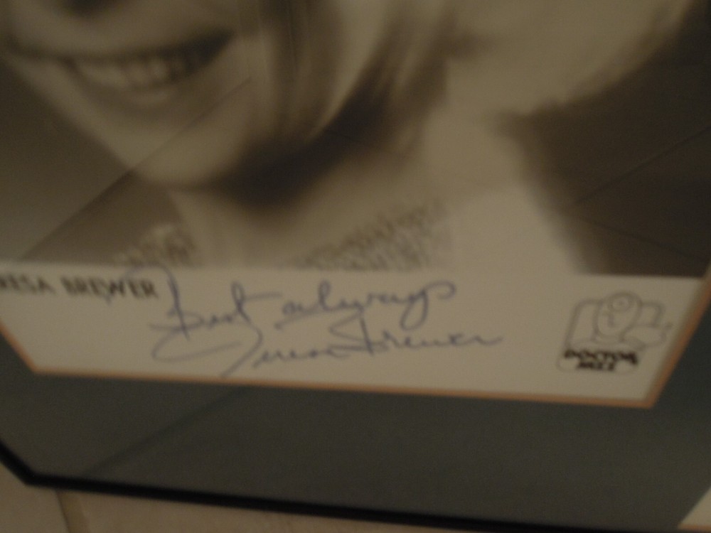 Teresa Brewer Record Photo Signed Framed