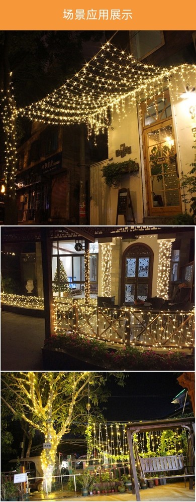 Decoration LED Solar String Lights Copper Wire Outdoor Indoor Waterproof Deck