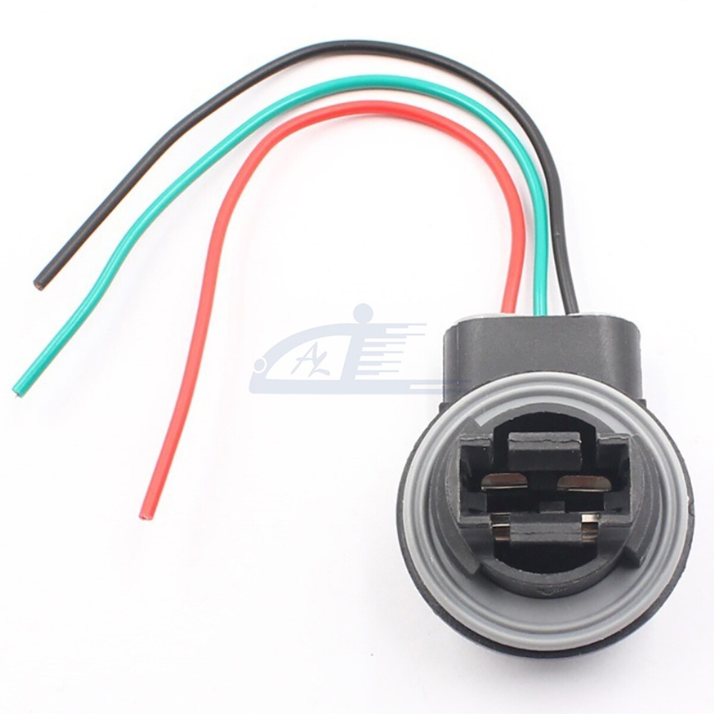 2PCS 3157 Socket Brake Bulb Lamp Turn Signal Harness Light Wire Plug Connector