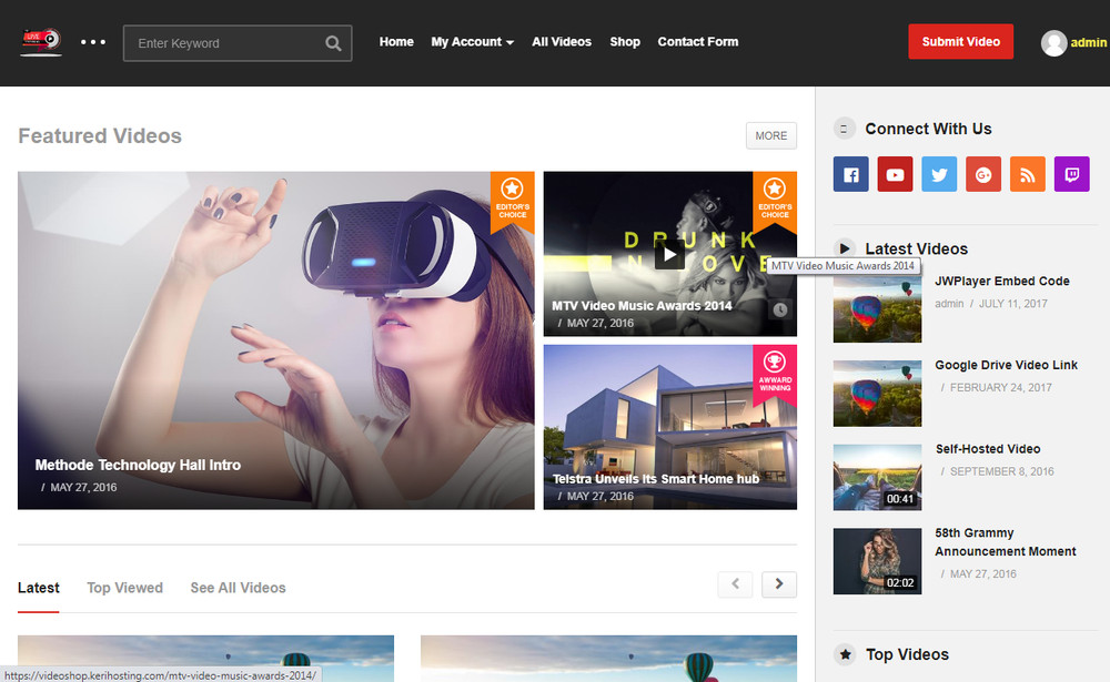 Powerful Video Website  - Free installation and support