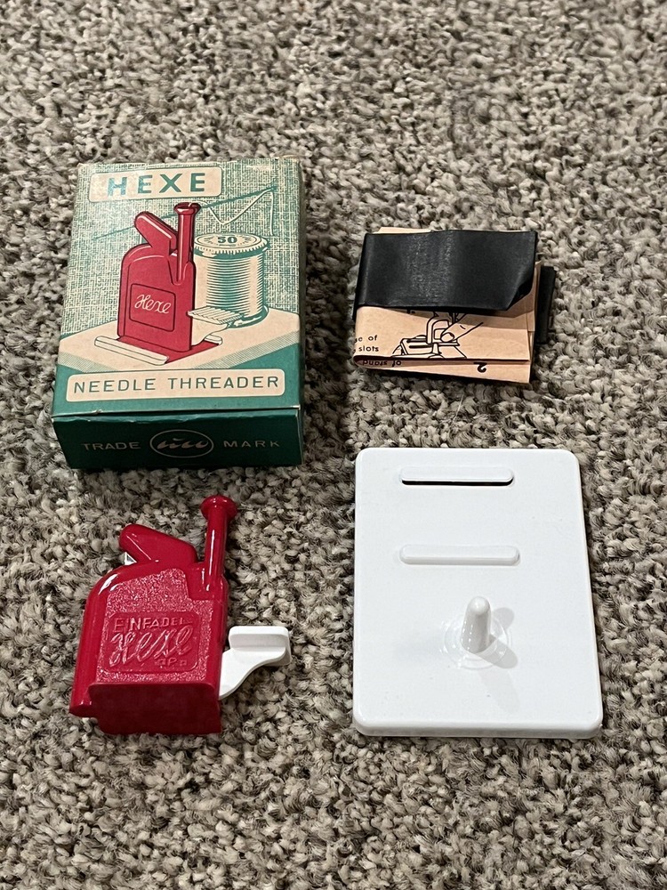 Vintage Hexe Automatic Needle Threader W/ Box & Instructions