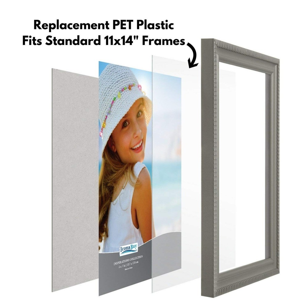 Flexible Clear Plastic Sheets 11x14 for DIY Projects - 2 Pack - Safe & Versatile