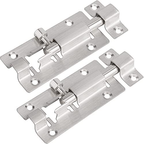 2 Pack Barrel Bolt Latch, Upgraded 3 Inches Slide Latch Lock, Thickened