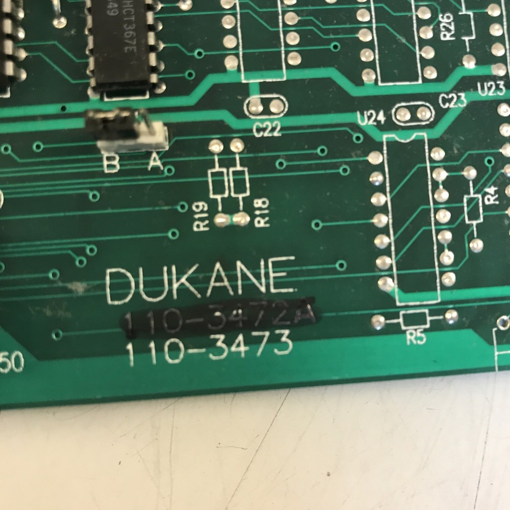Dukane 110-3473 PWB 1257-01 selling as is untested.