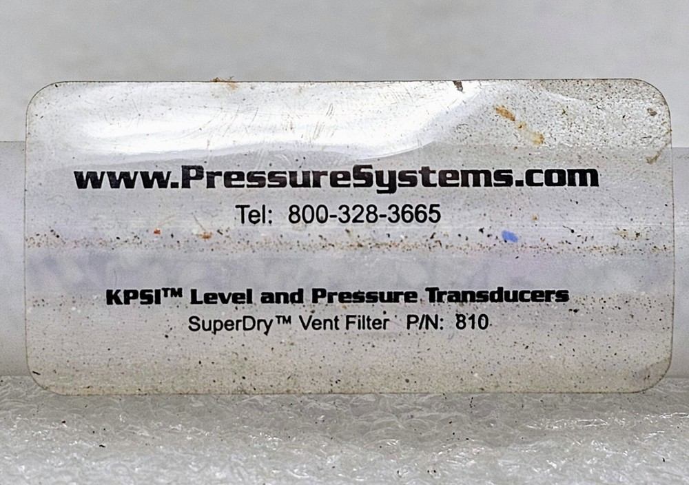 KPSI Super Dry Vent Filter # 810 KPSI Transducer USED